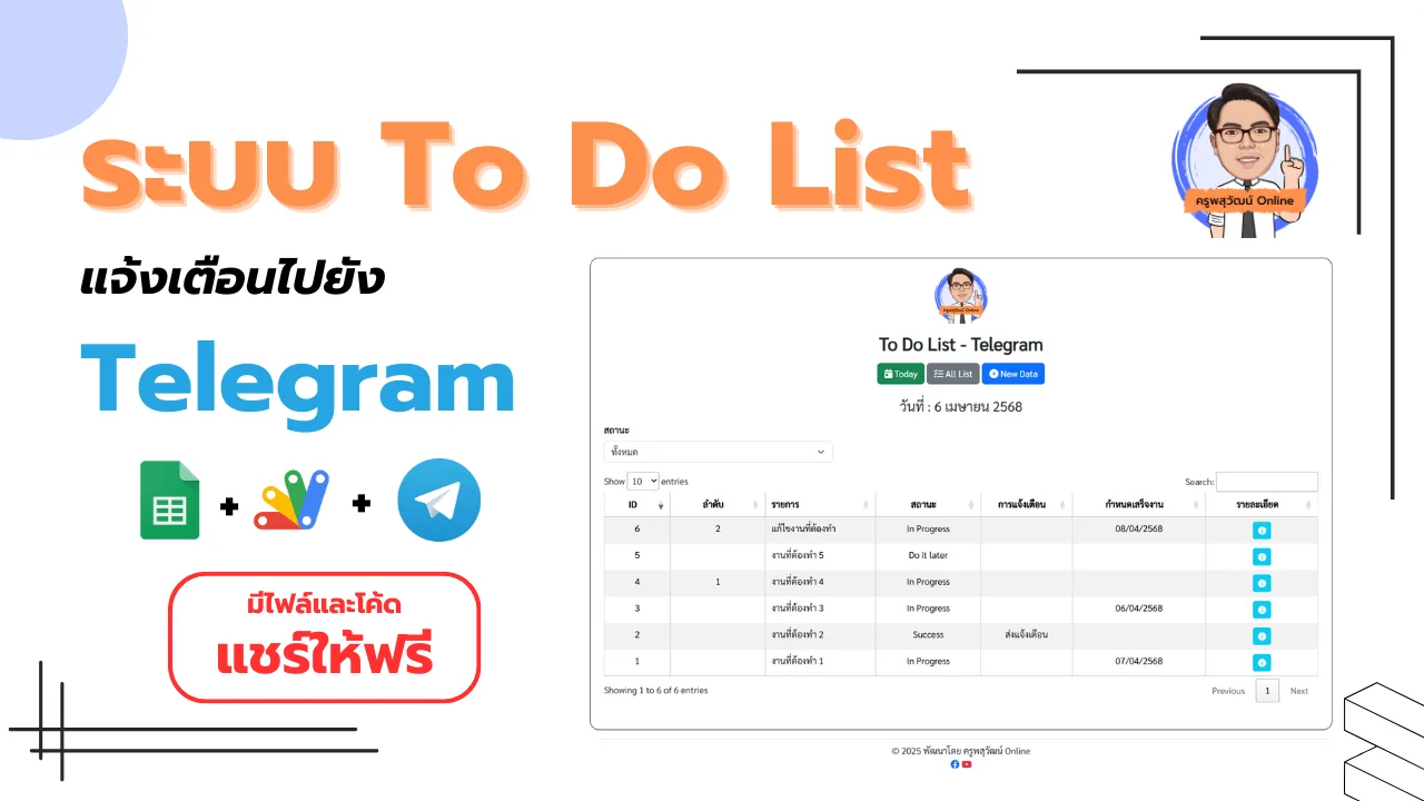 ระบบ To Do List